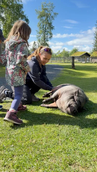 Noen ganger hjelper det å ha noen som kan klø deg litt på magen 🐷🌱